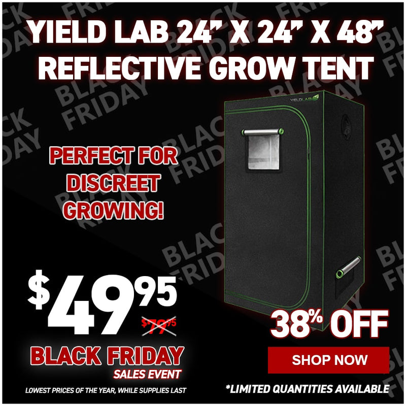 Yield Lab 24” x 24” x 48” Reflective Grow Tent (2x2)