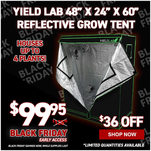 Yield Lab 48” x 24” x 60” Reflective Grow Tent (2x4)