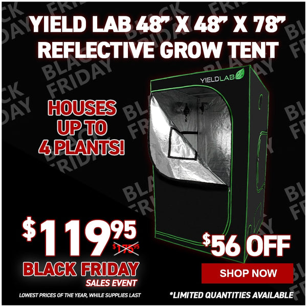 Yield Lab 48" x 48" x 78" Reflective Grow Tent (4x4)