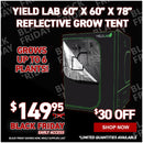 Yield Lab 60" x 60" x 78" Reflective Grow Tent (5x5)