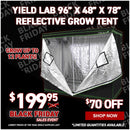 Yield Lab 96” x 48” x 78” Reflective Grow Tent (4x8)