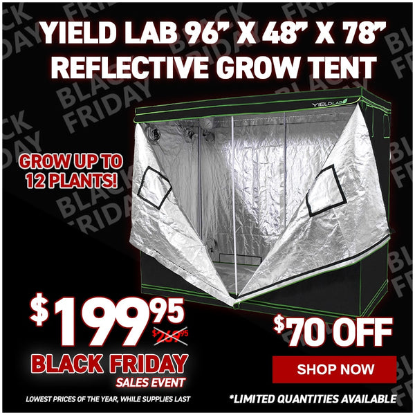 Yield Lab 96” x 48” x 78” Reflective Grow Tent (4x8)