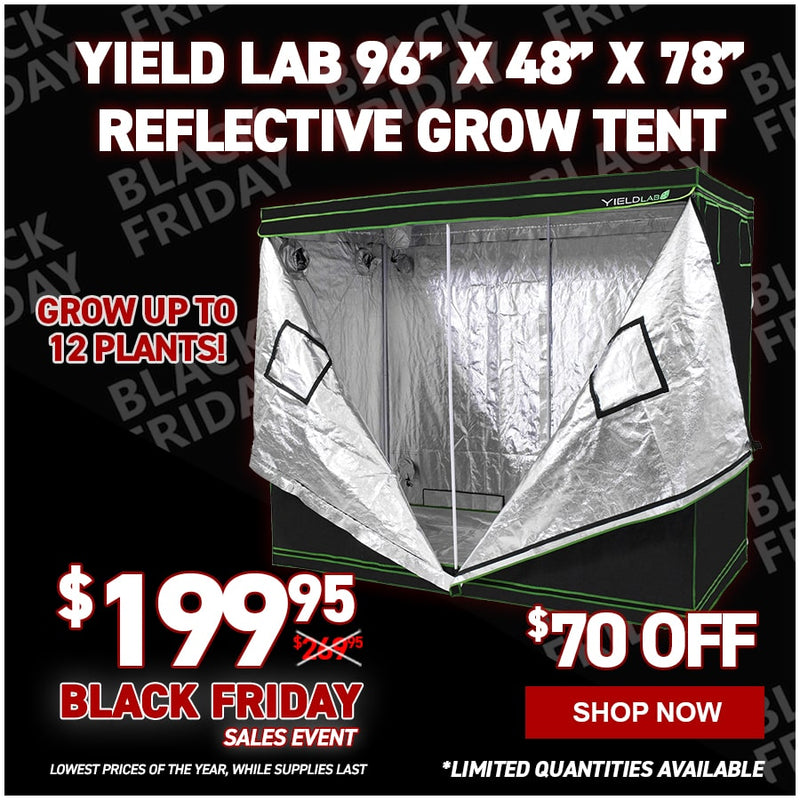 Yield Lab 96” x 48” x 78” Reflective Grow Tent (4x8)