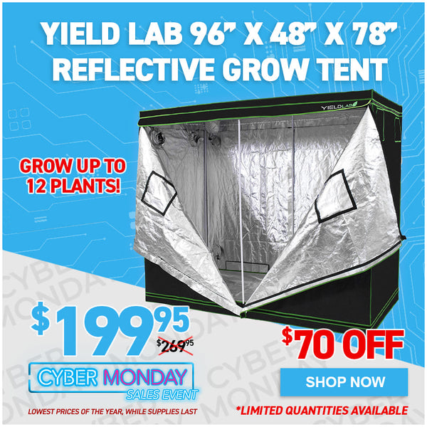 Yield Lab 96” x 48” x 78” Reflective Grow Tent (4x8)
