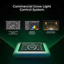 Cereslux LED Grow Light Controller for Smart Indoor Growing Displaying Real-Time Power and Climate Metrics