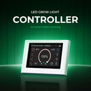 Cereslux Grow Light Controller Angled Perspective Showing Digital Touchscreen Interface