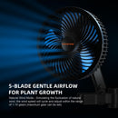 Complete Grow Tent Kit 5 Blade Clip Fan Gentle Airflow