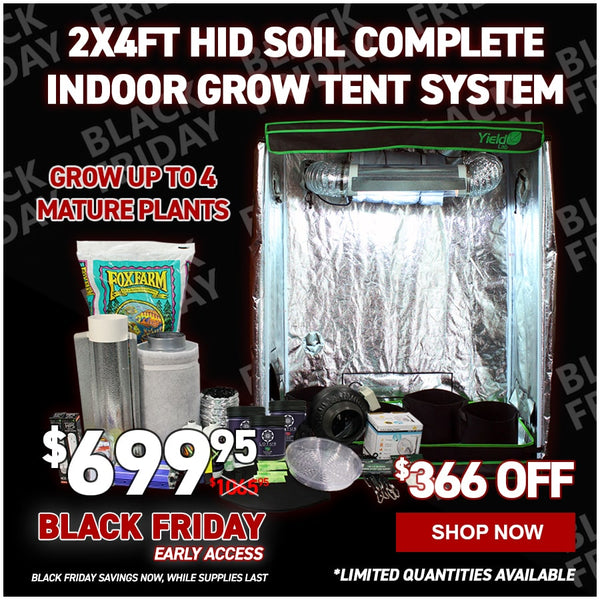 2x4ft HID Soil Complete Indoor Grow Tent System