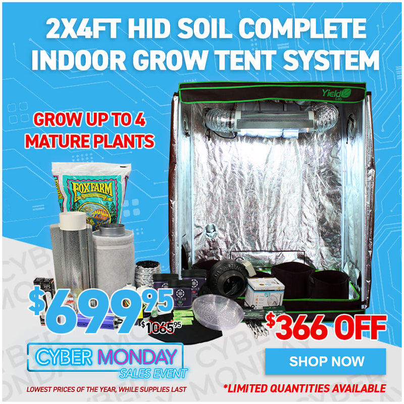 2x4ft HID Soil Complete Indoor Grow Tent System