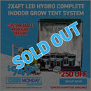 2x4ft LED Hydro Complete Indoor Grow Tent System
