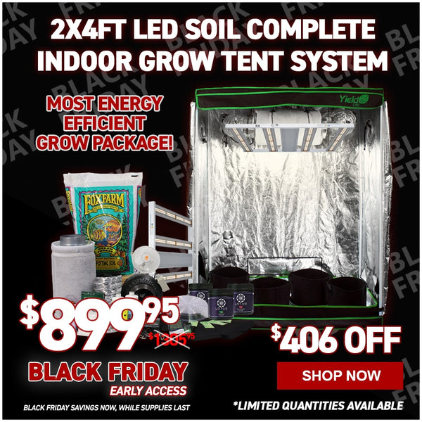 2x4ft LED Soil Complete Indoor Grow Tent System