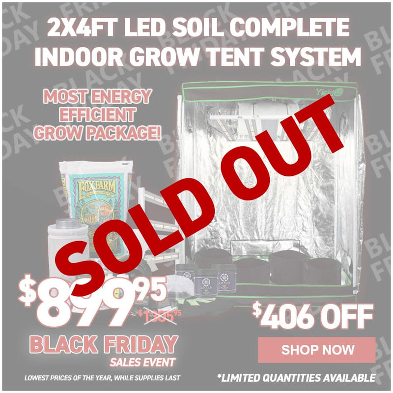 2x4ft LED Soil Complete Indoor Grow Tent System