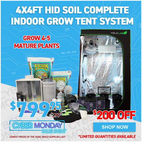 4x4ft HID Soil Complete Indoor Grow Tent System