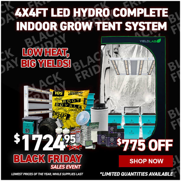 4x4ft LED Hydro Complete Indoor Grow Tent System