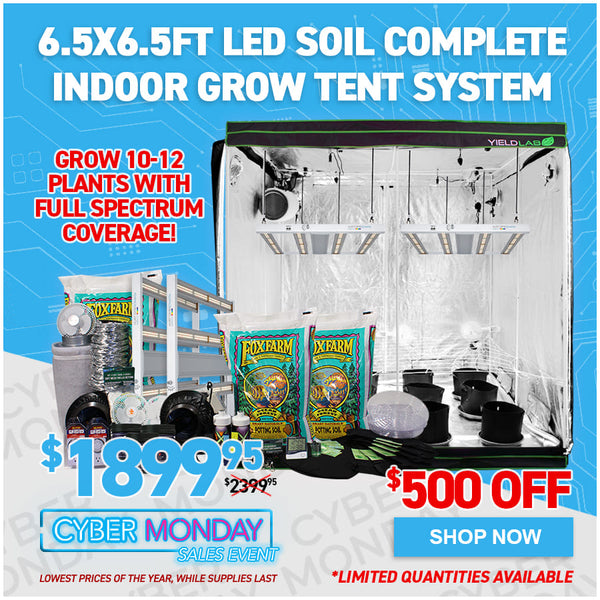 6.5x6.5ft LED Soil Complete Indoor Grow Tent System