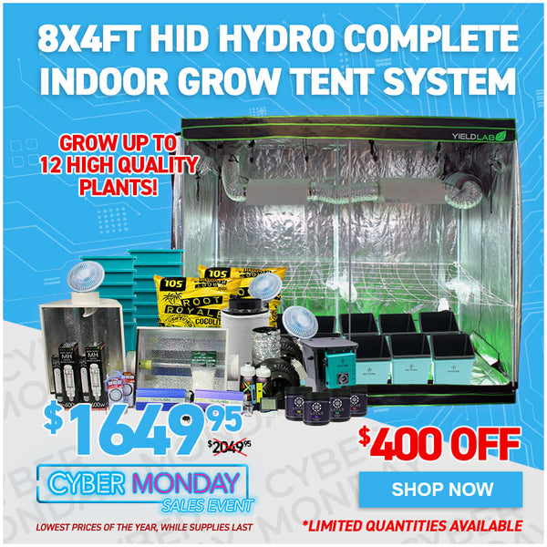 8x4ft HID Hydro Complete Indoor Grow Tent System