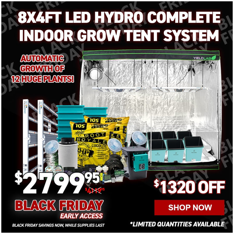 8x4ft LED Hydro Complete Indoor Grow Tent System