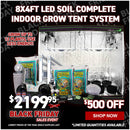8x4ft LED Soil Complete Indoor Grow Tent System