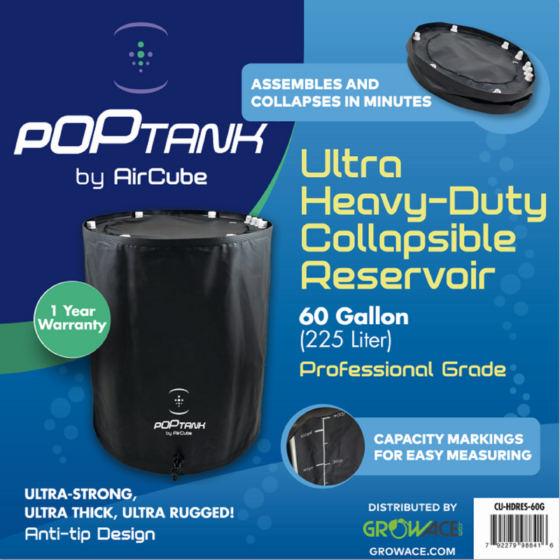 Horticulture Grow Hydroponics Reservoir AirCube Poptank Specs