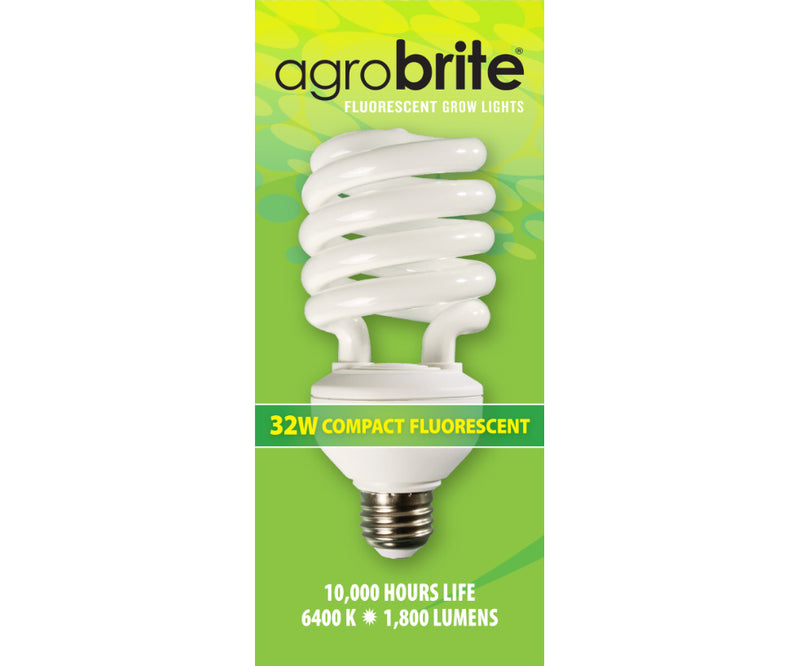 Horticulture Grow Light Bulb Agrobrite 32W Lamp Box