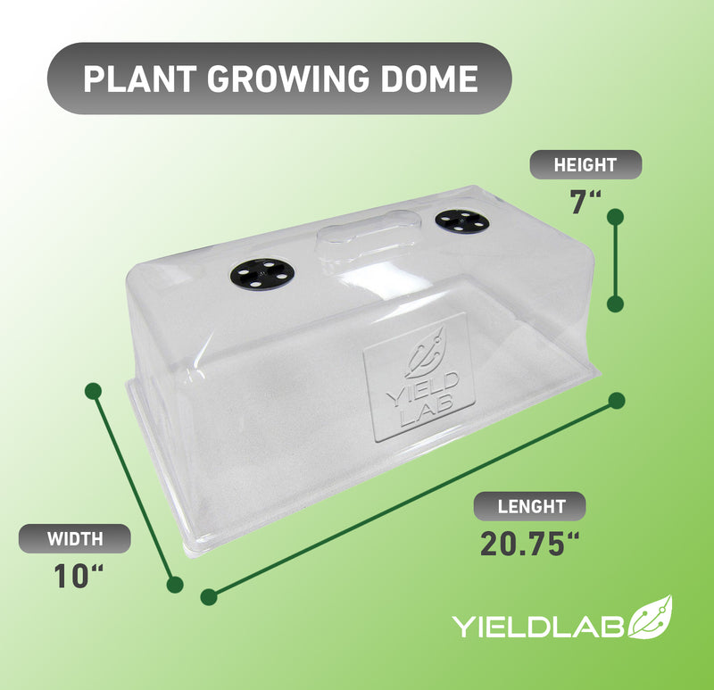 Propagation Grow Yield Lab Tray and Dome Combo Dome Dimensions