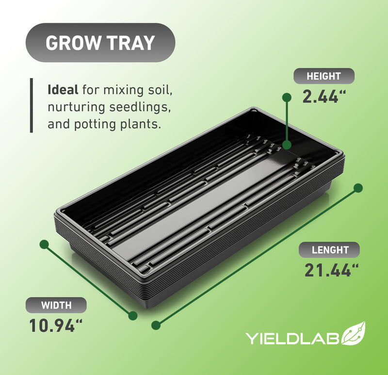 Propagation Grow Yield Lab Tray and Dome Combo Tray Dimensions