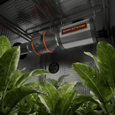 Inline Fan Carbon Filter Setup