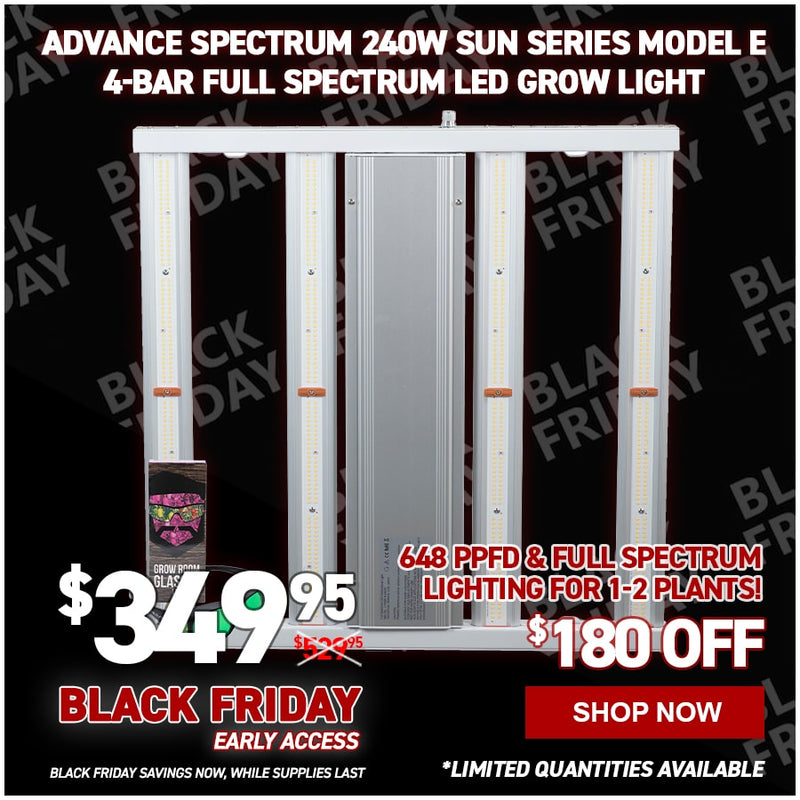 Advance Spectrum 240W Sun Series Model E 4-Bar Full Spectrum LED Grow Light