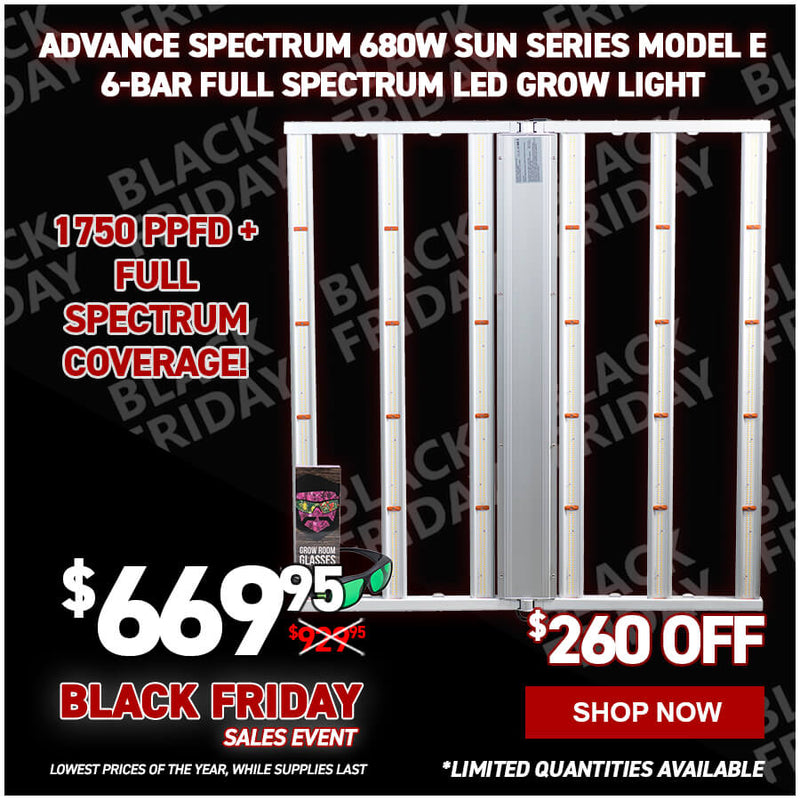 Advance Spectrum 680W Sun Series Model E 6-Bar Full Spectrum LED Grow Light