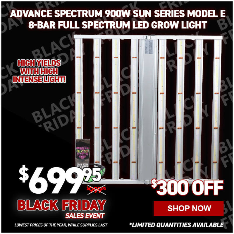 Advance Spectrum 900W Sun Series Model E 8-Bar Full Spectrum LED Grow Light