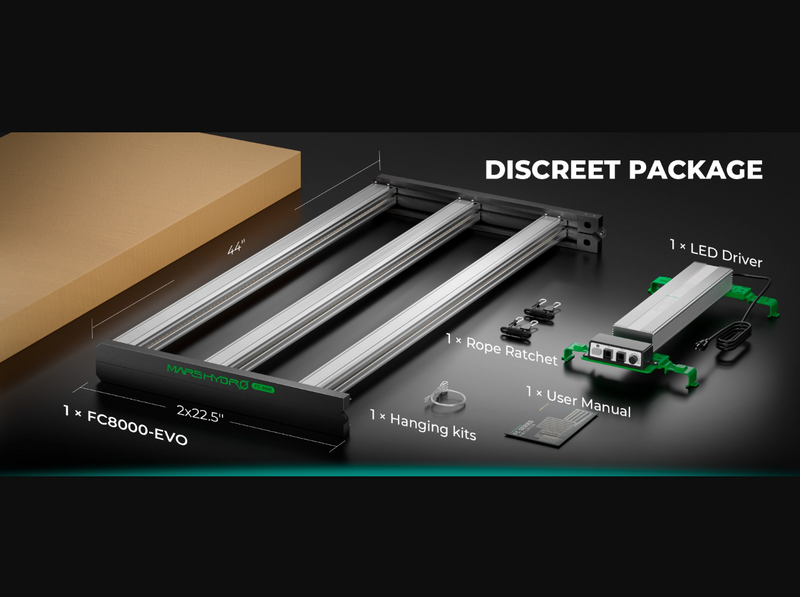 LED Mars Hydro FC8000 EVO 800W FS Packaging
