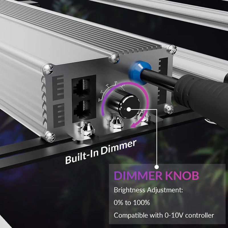LED Medic Grow 650W Fold 650 V1 Spectrum Dimmer Knob