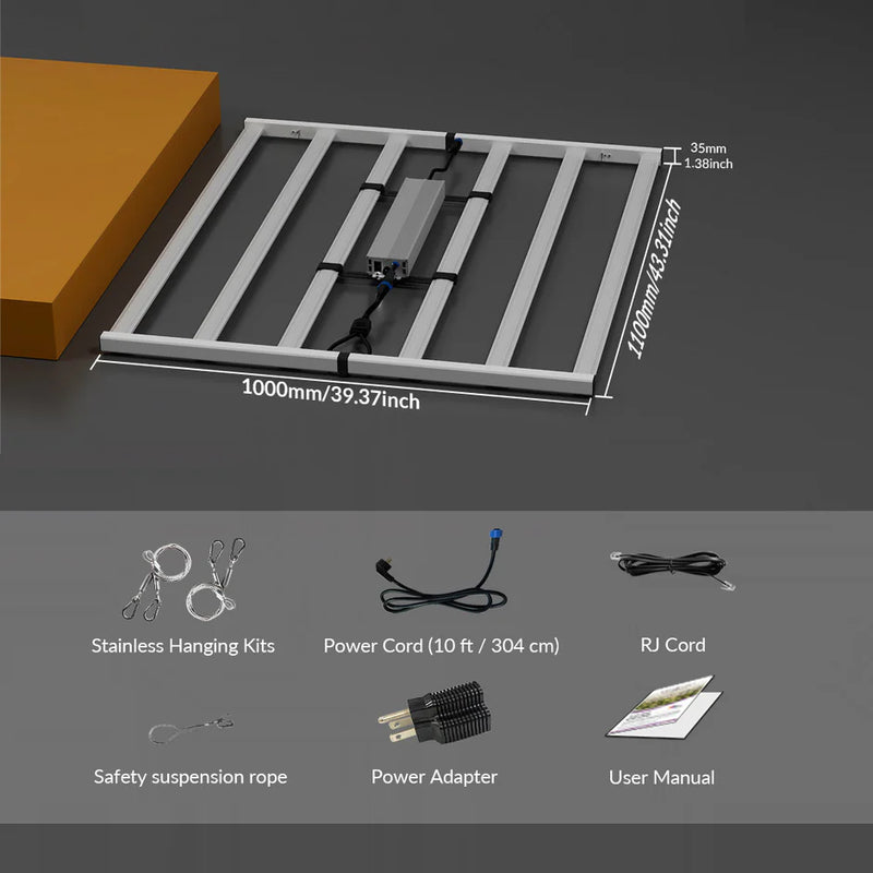 LED Medic Grow 650W Fold 650 V1 Spectrum Packaging