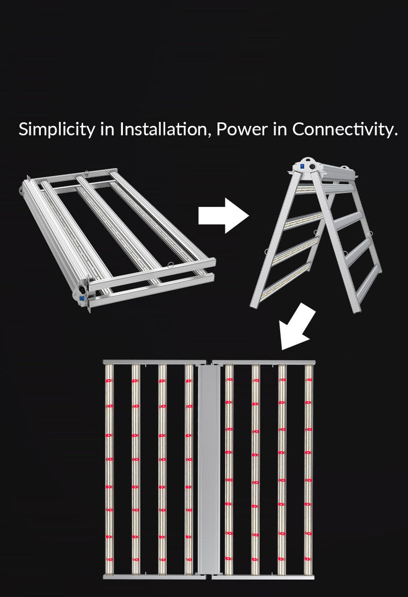 LED Medic Grow Fold8 FS 760W Commercial Installation