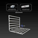 LED Medic Grow Fold 1200W Commercial R&B FS Dimmable 180 Degree Fold