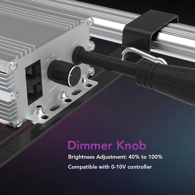 LED Medic Grow Fold 800 FS 800W Dimmer Knob