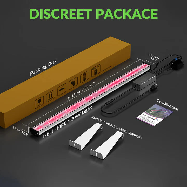 LED Medic Grow Hell Fire 120W FS Under Canopy Packaging