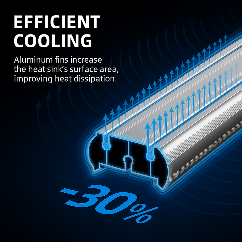 LED Spider Mars Cooling System