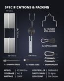 LED Viparspectra XS3000 300W Specifications and Packaging