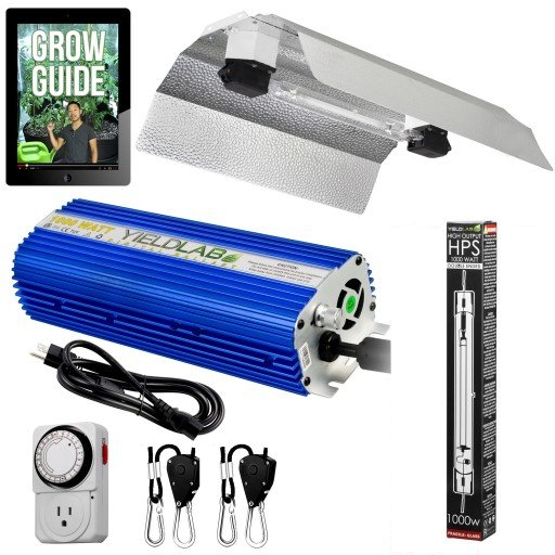 Yield Lab Pro Series 1000W HPS Double Ended Wing Reflector Complete Grow Light Kit