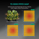 Mars Hydro TS3000 PPFD Map And Root Penetration