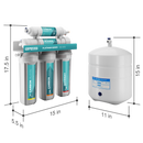 Reverse Osmosis System NU Aqua Platinum Series Stage 5 Dimensions