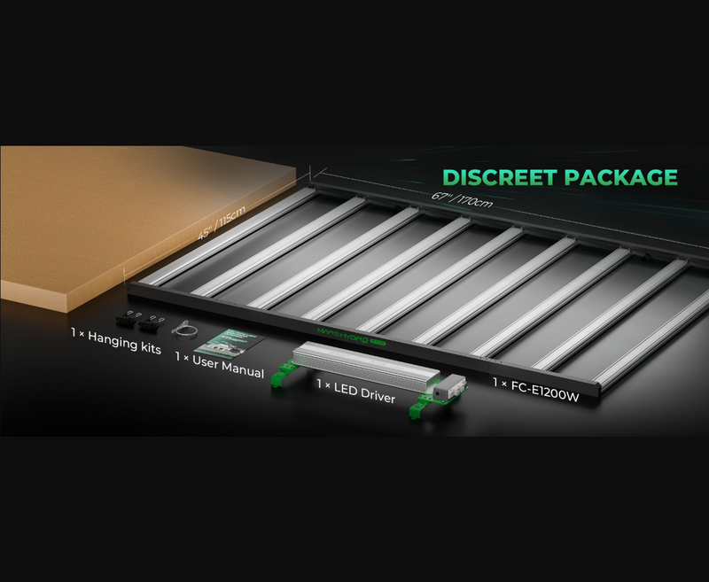 Mars Hydro Smart Dimmable FC-E1200W CO2 Plus Commercial FS LED Grow Light