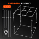 Spider Farmer 5x5 Grow Tent Assembly Frame Diagram