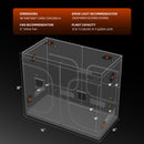 Spider Farmer 8x4 Grow Tent Dimensions Size Guide 96x48x80 240x120x200cm