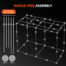 Spider Farmer 8x4 Grow Tent Frame Assembly Layout 96x48x80 240x120x200cm