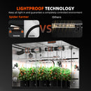 Spider Farmer 8x4 Grow Tent Lightproof Technology Zipper Comparison