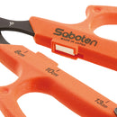 Saboten Stainless Steel Angled Blade Extra Slim Automatic Trimming Scissors Orange (PT-16)