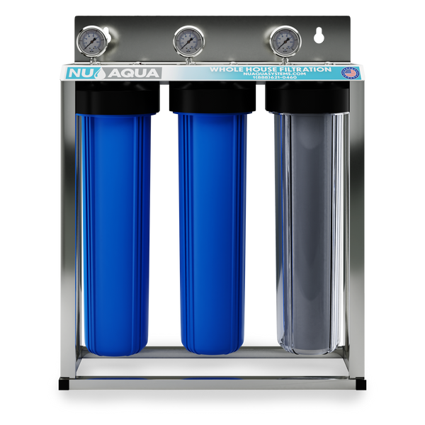 OPEN BOX - NU Aqua 3 Stage Whole House Water Filtration System