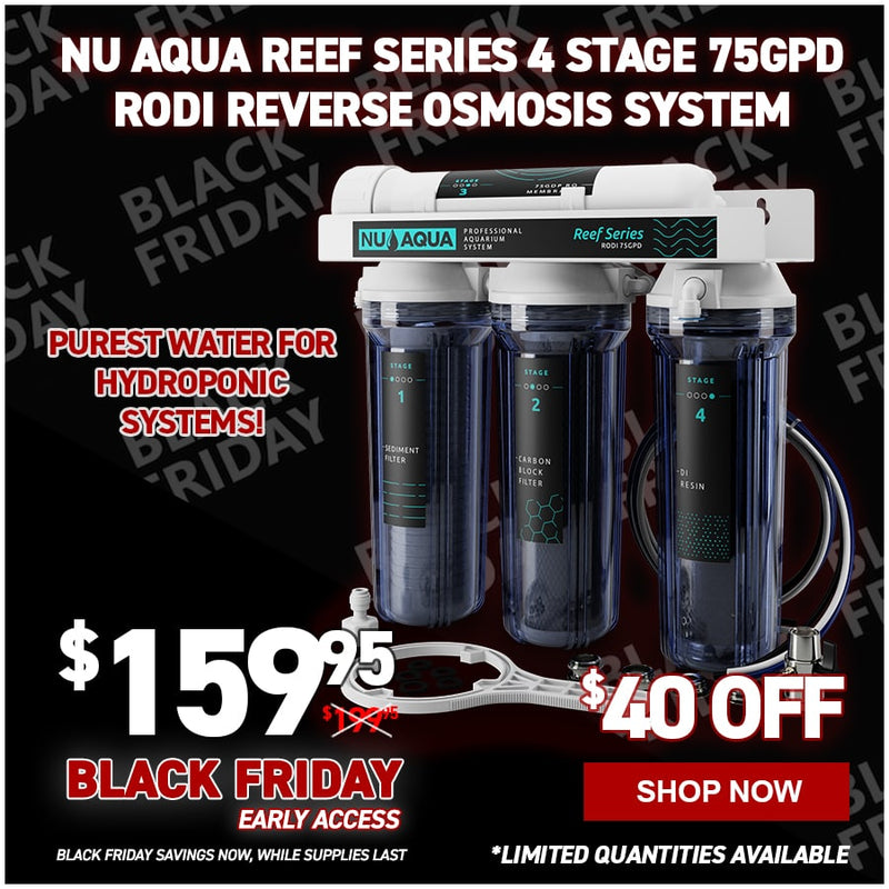 NU Aqua Reef Series 4 Stage 75GPD RODI Reverse Osmosis System